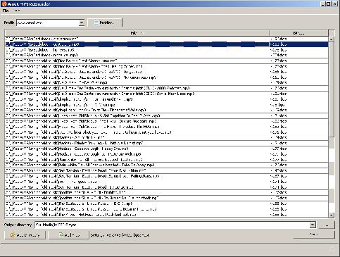 Screenshot AmoK MP3 ReEncoder